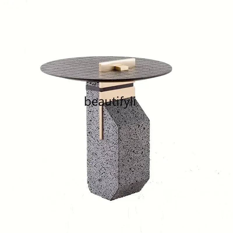 

New Arrivals Modern Design Creative Terrazzo Side Table Living Room Villa Stylish Teapoy