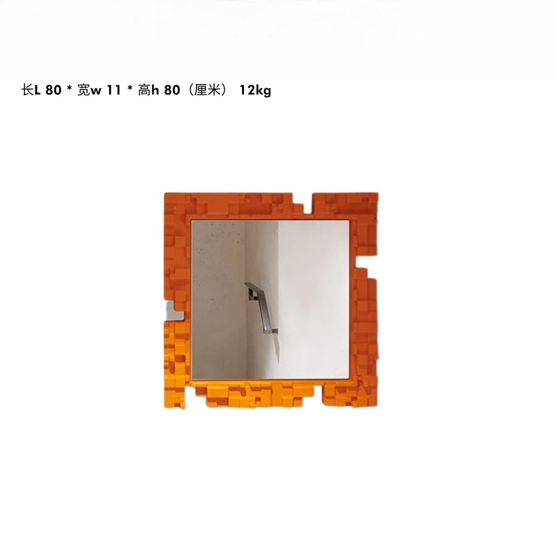 

Entrance living room bathroom, soft square wall mirror, decorative dressing mirror