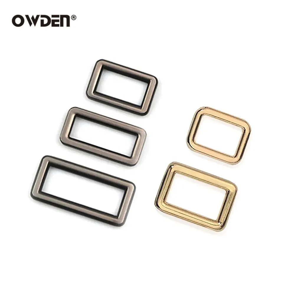 50 Pcs Universal Bag Accessories Metal Buckle Square Ring Belt Backpack bag Strap Hardware