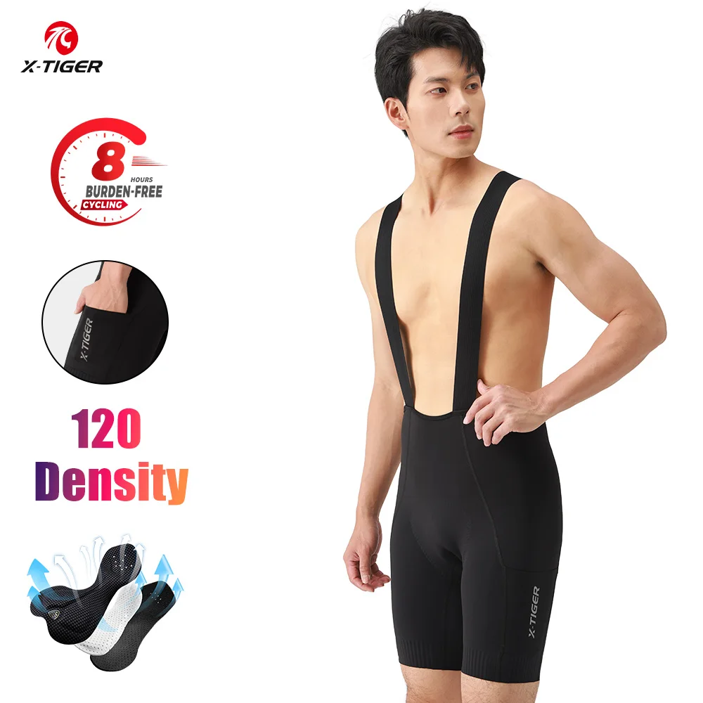 

X-TIGER Cycling Bib Shorts Men's Road MTB Bike Bicycle Shorts Pants with Pocket Clothes 2025 Quick Drying Bike Breathable Bummer
