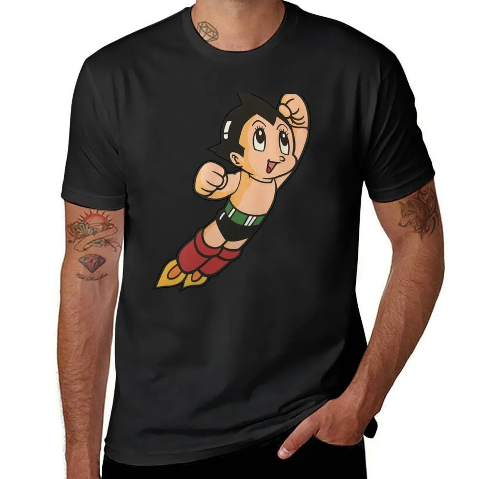 

Vintage Astroboy Anime Robot Show Astro Boy Space Art Childhood Cartoon T-Shirt cute tops plus sizes quick drying Men's t-shirts