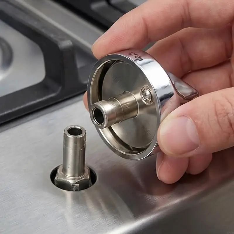 M6CB 5Pieces W11620567 Gas Stove Handle Replacement Rust Proof Precise Flame Adjustment Control Knob ABS Texture for Repair