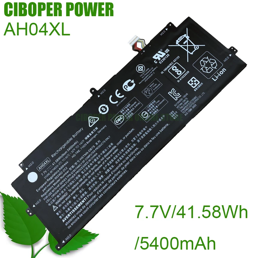 Laptop Battery AH04XL 41.58Wh AH04041XL HSTNN-DB7S 902402-2C2 902500-855 For Spectre x2 12-c000 X2 12-C001LA X2 12T-C000 Series