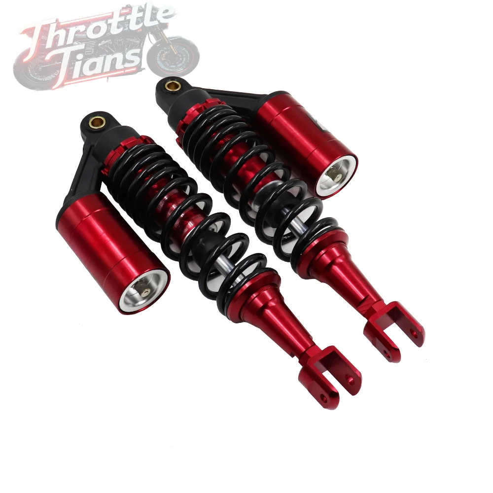 

2 шт. задние амортизаторы мотоцикла, подходят для Yamaha RSZ GY6 Fuego125 JOG 125, задняя подвеска с подушками безопасности, задние амортизаторы