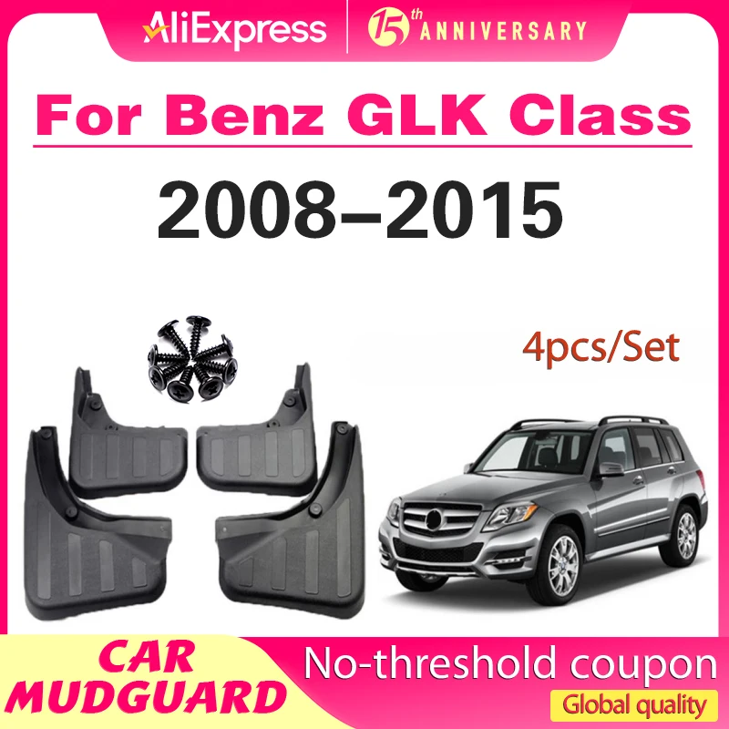 

Splash Guards Mud Flap Set Styled Car Mud Flaps For Mercedes-Benz GLK Class 2008 2009 2010 2011 2012 2013 2014 2015