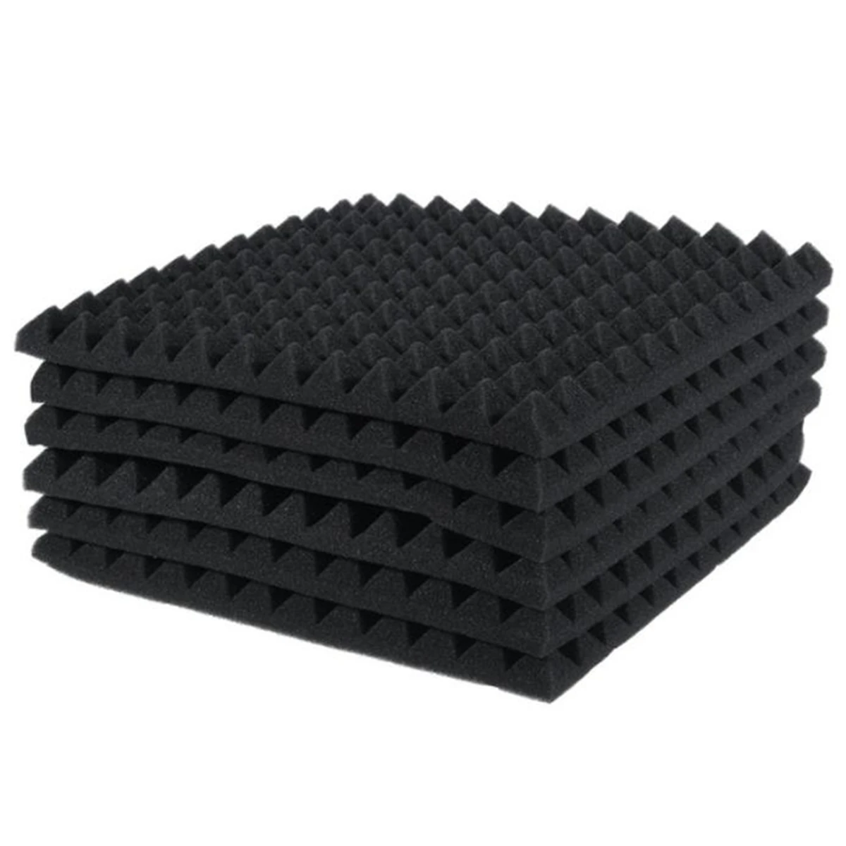 

6 Pcs Acoustic Panels Foam Board Studio Sound-Absorbing Firewall Wedge Tiles Helps Reduce Echo and Unnecessary Noise