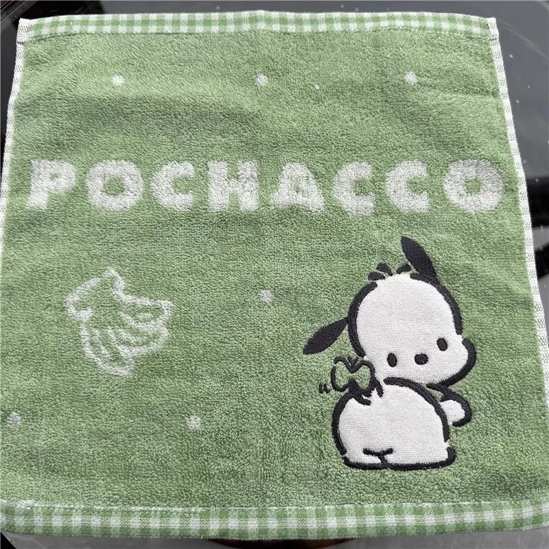 

30X30 см Miniso Pochacco детское квадратное хлопковое полотенце супер мягкое домашнее полотенце для мытья рук и лица для ванной комнаты