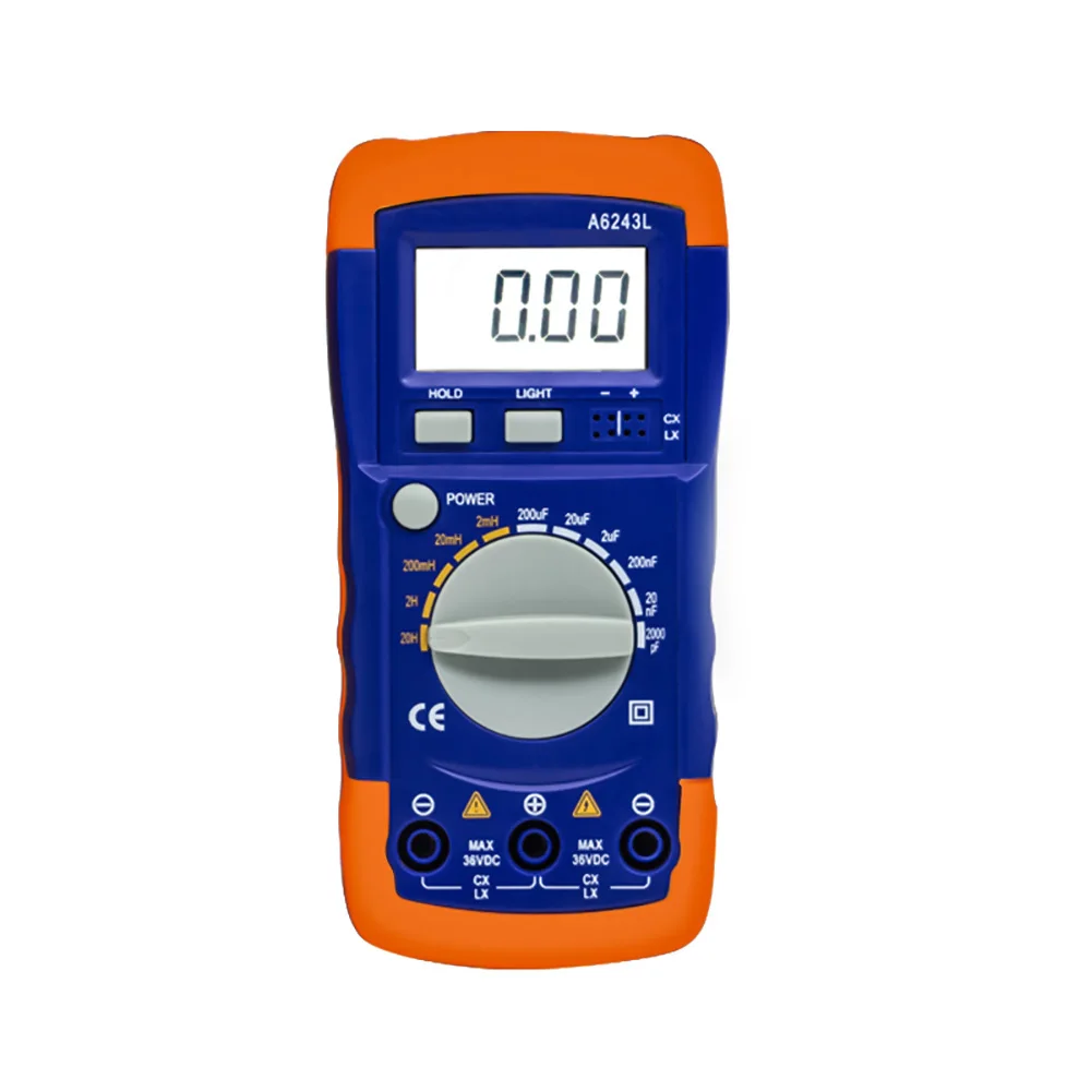 High-Precision A6243L 3 1/2 Capacitor Inductor LC Meter 2nF-200uF & 2mH-20H Compatible Tester Digital Multimeter