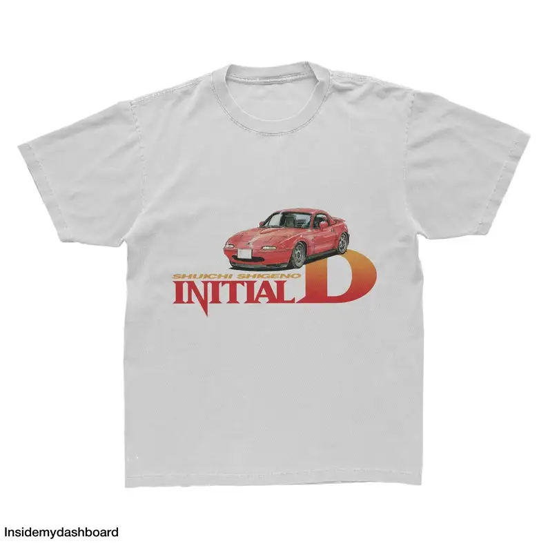 Initial D Miata / Eunos Roadster Logo T-Shirt, Anime Drift Racing Tee