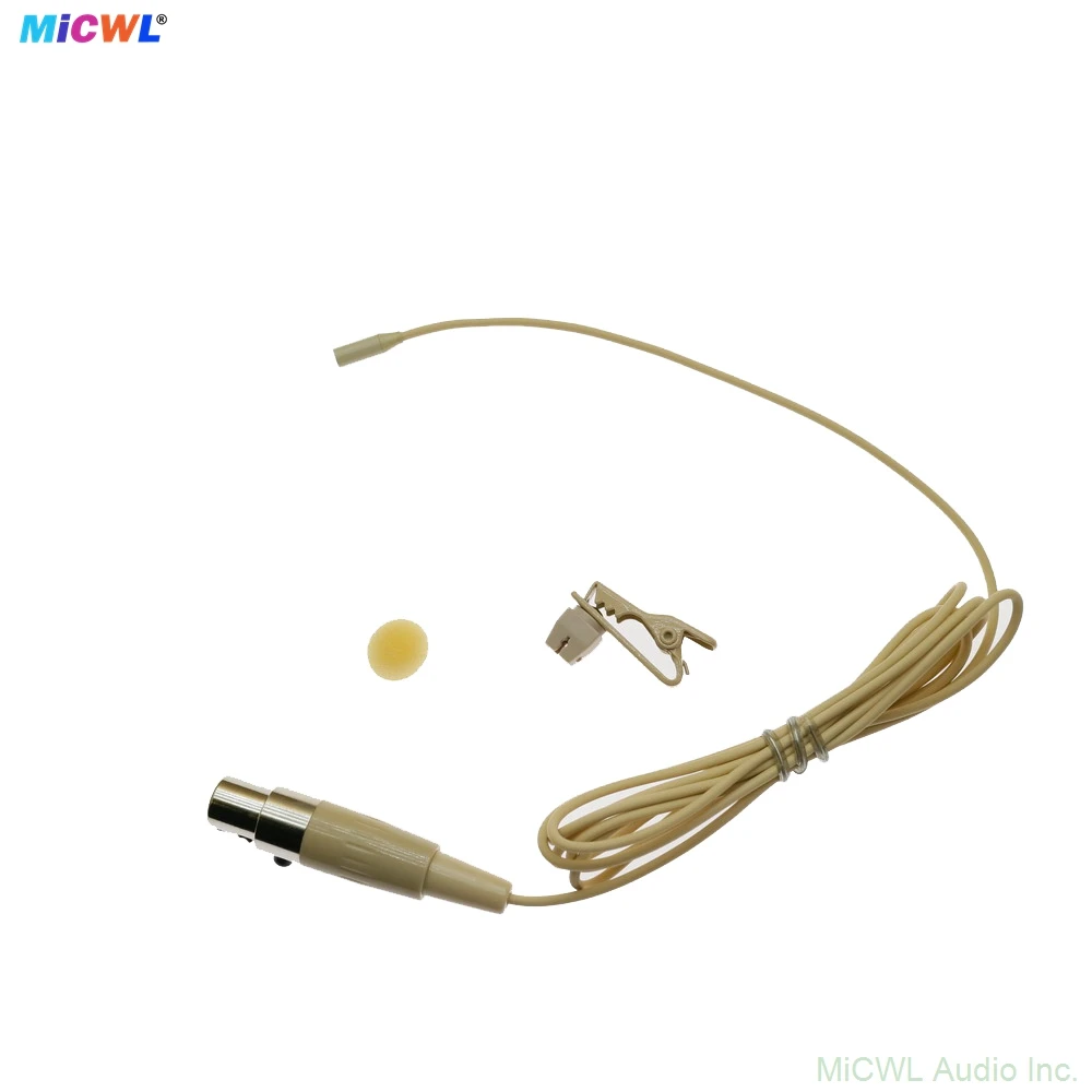 Micwl l322 muito mini microfone de lapela para shure ulx slx pgx qlx glx 4pin xlr ta4f sem fio beltpack transmissor