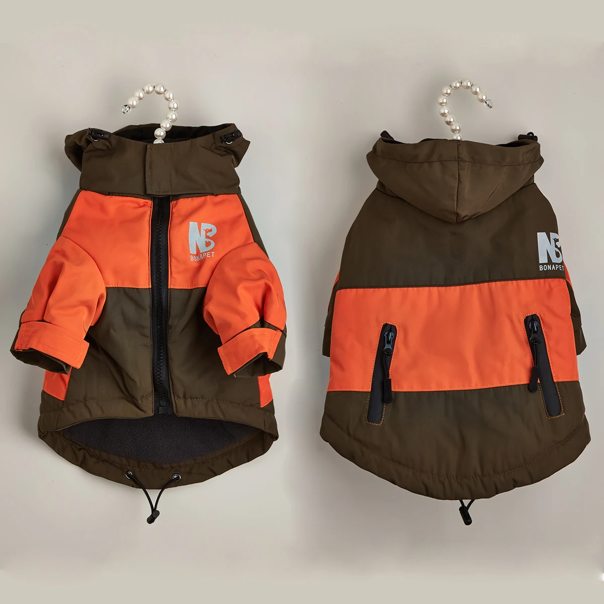 Fashion Winter Dog Jacket Waterproof Pet Raincoat Thick Fleece Warm Large Dogs Clothes Windproof Coat French Bulldog Chihuahua