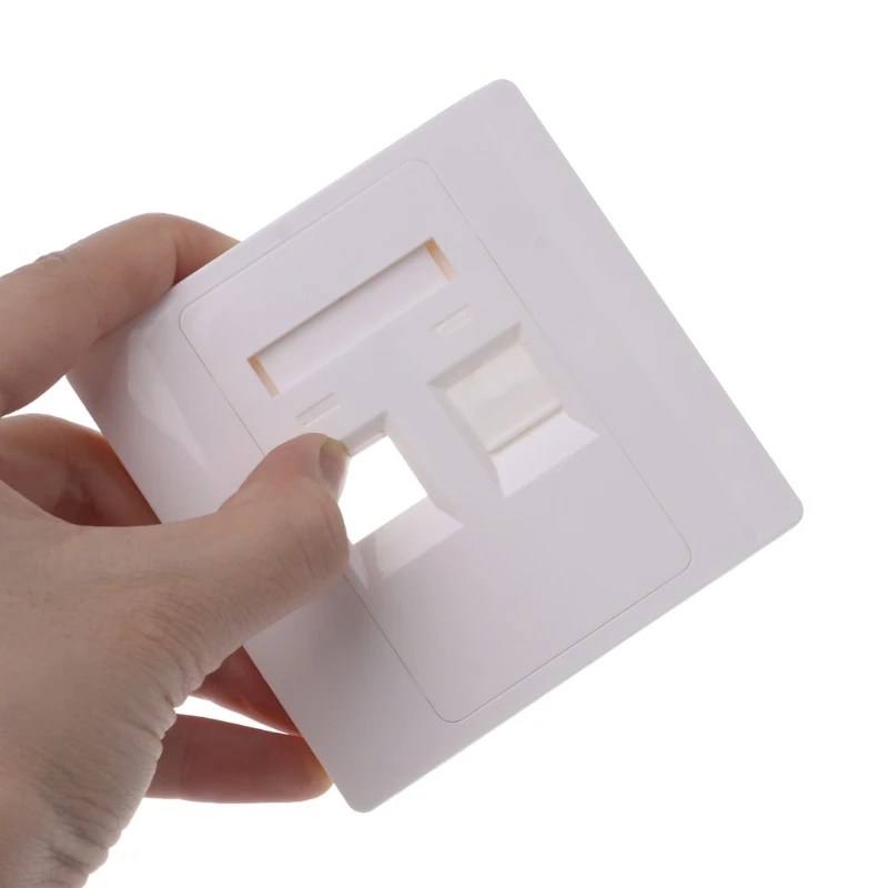 2 Poorten RJ45 Netwerk Wandplaat Met Vrouw-vrouw Connector 86x86mm