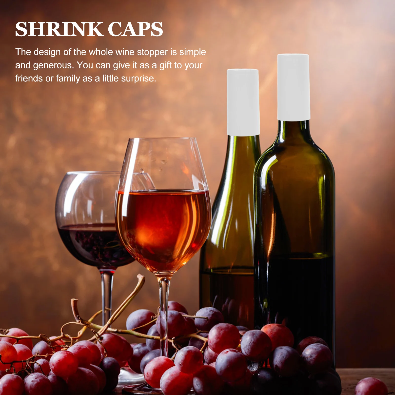

100pcs Bottle Shrink Film Caps Red Wine Stopper Sealer For Sparkling Wine Bottle Stoppers Kitchen Bar Accessories