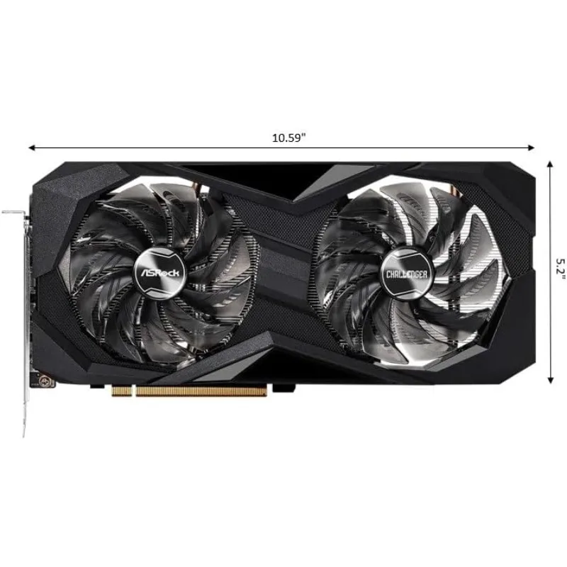 RX 6600 8GB CLD Challenger D Gddr6 أجهزة الكمبيوتر والملحقات المكونات الداخلية