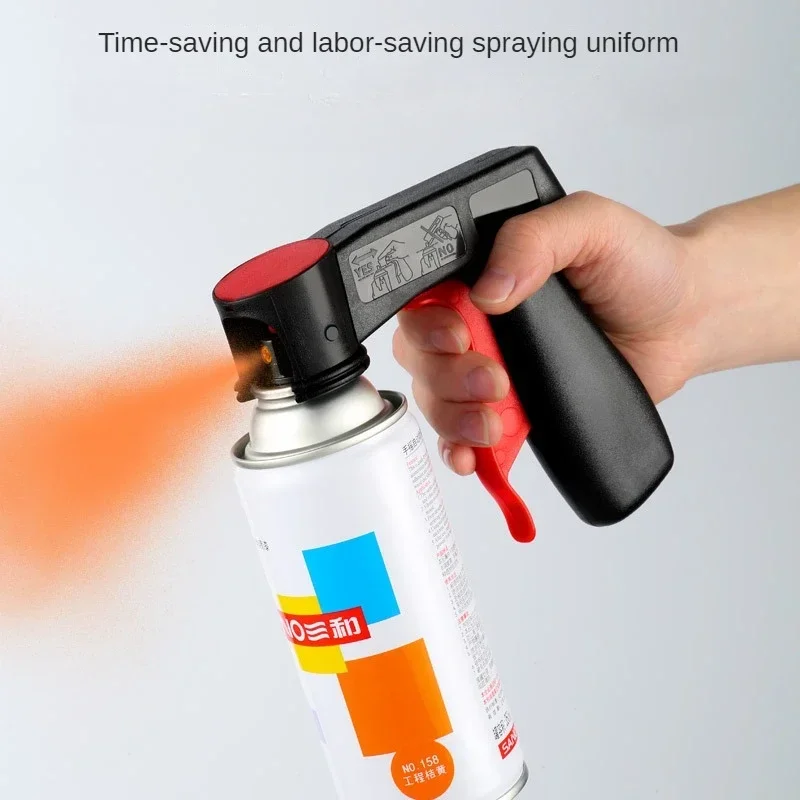 Polishing Paint Spray Gun Adaptor Instant Aerosol Trigger Handle with Full Grip Lock Universal Fit Cars Maintenance Care Tool