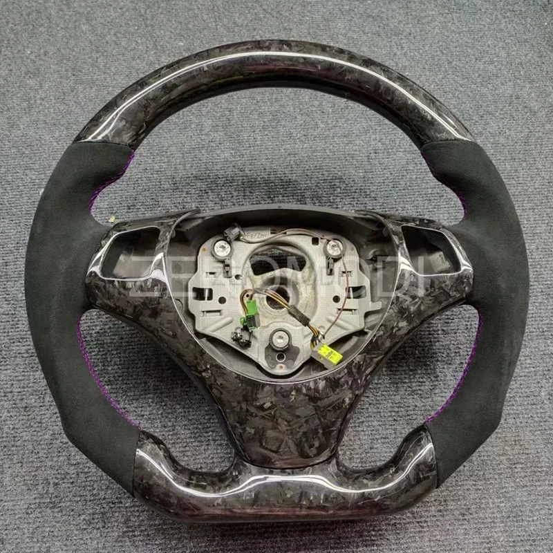 

Car Carbon Fiber Steering Wheel For BMW 3 E90 E92 E93 Leather Steering Wheel