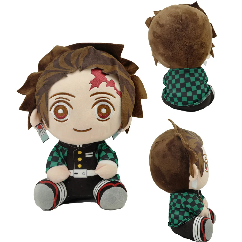 ## 20cm Japan Anime Demon Slayer Tomioka Giyu Kamado Tanjirou Kamado Nezuko Agatsuma Zenitsu Plush Toys Doll Peluche Women Gift