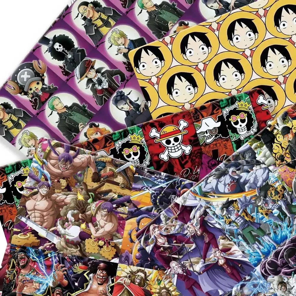 One Piece Anime peripherals Fabric 140*50cm DIY Sewing Patchwork Quilting Baby Dress Printed Fabric Fabric Sewing Kids