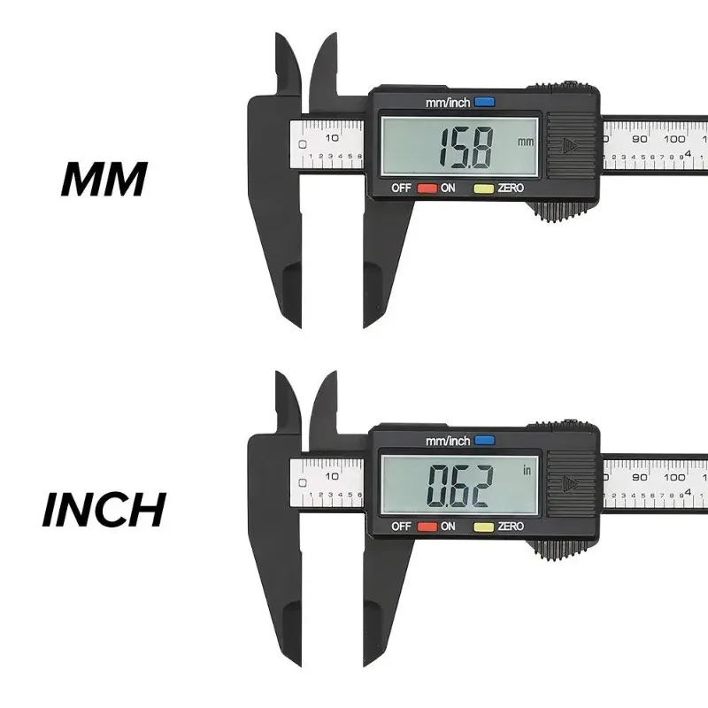 

High Precision 150mm Electronic Digital Caliper Carbon Fiber Dial Vernier Caliper Gauge Micrometer Measuring Tool Digital Ruler