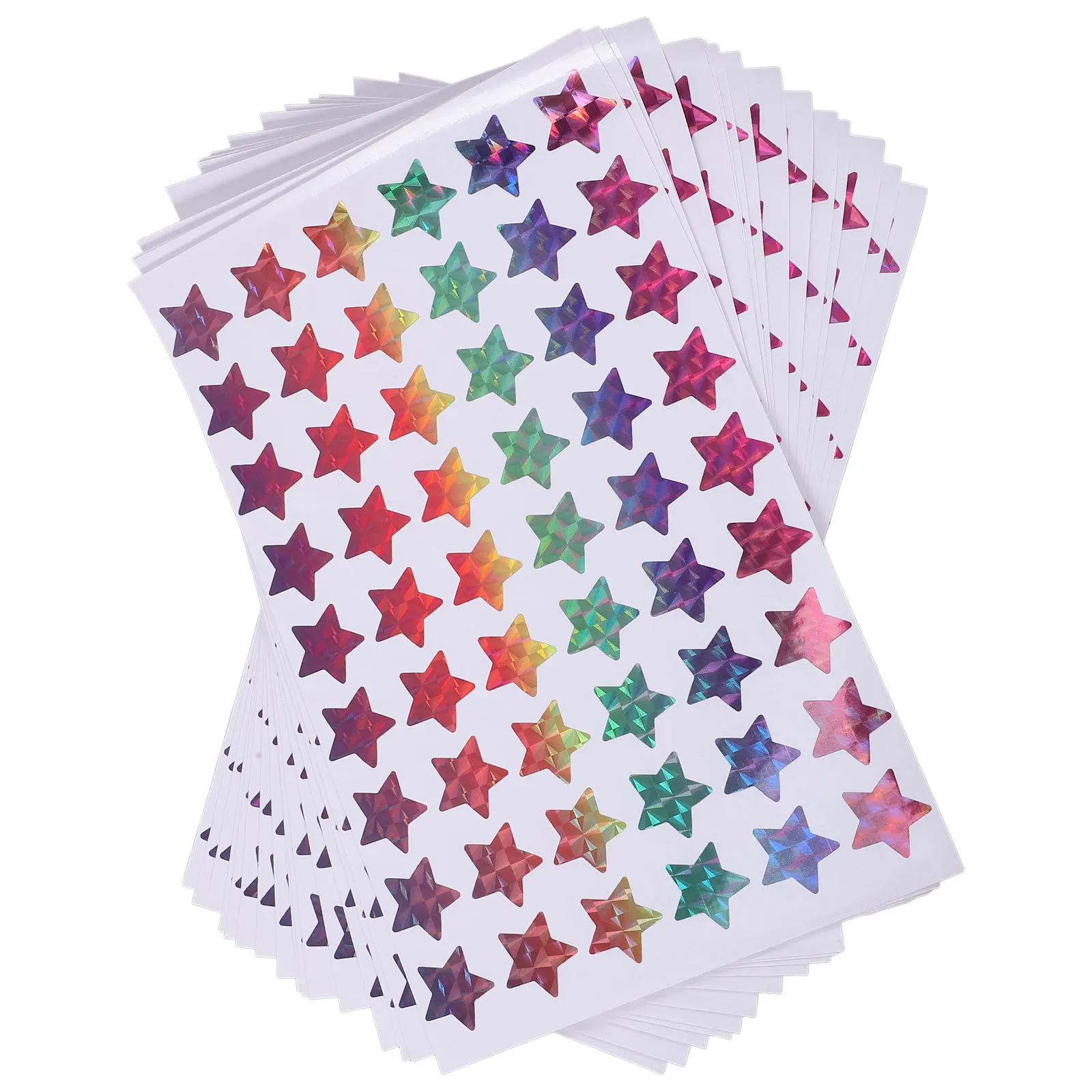 

15 Sheets Five-Point Star Reward Stickers Adhesive Label for Kids Encouragement Classroom Decorations Festival Packaging Craft