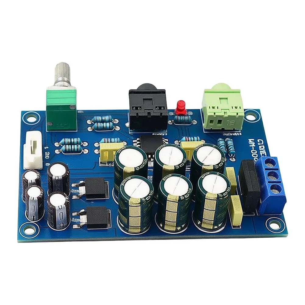 Compact Metal Headphone For Amplifier Board Featuring TPA6120A2 for Efficient Heat Dissipation and Stable Output