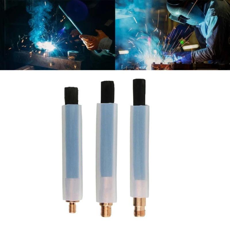 Bàn chải hàn Vật liệu dẫn điện bằng sợi carbon Bàn chải 6 mm / 8 mm / 10 mm Đường hàn