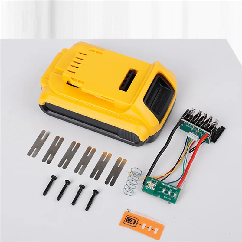 Battery Plastic Case+18650 Lithium Battery Protective Board for Dewalt 5-Cell Battery Tool Battery Case Kit