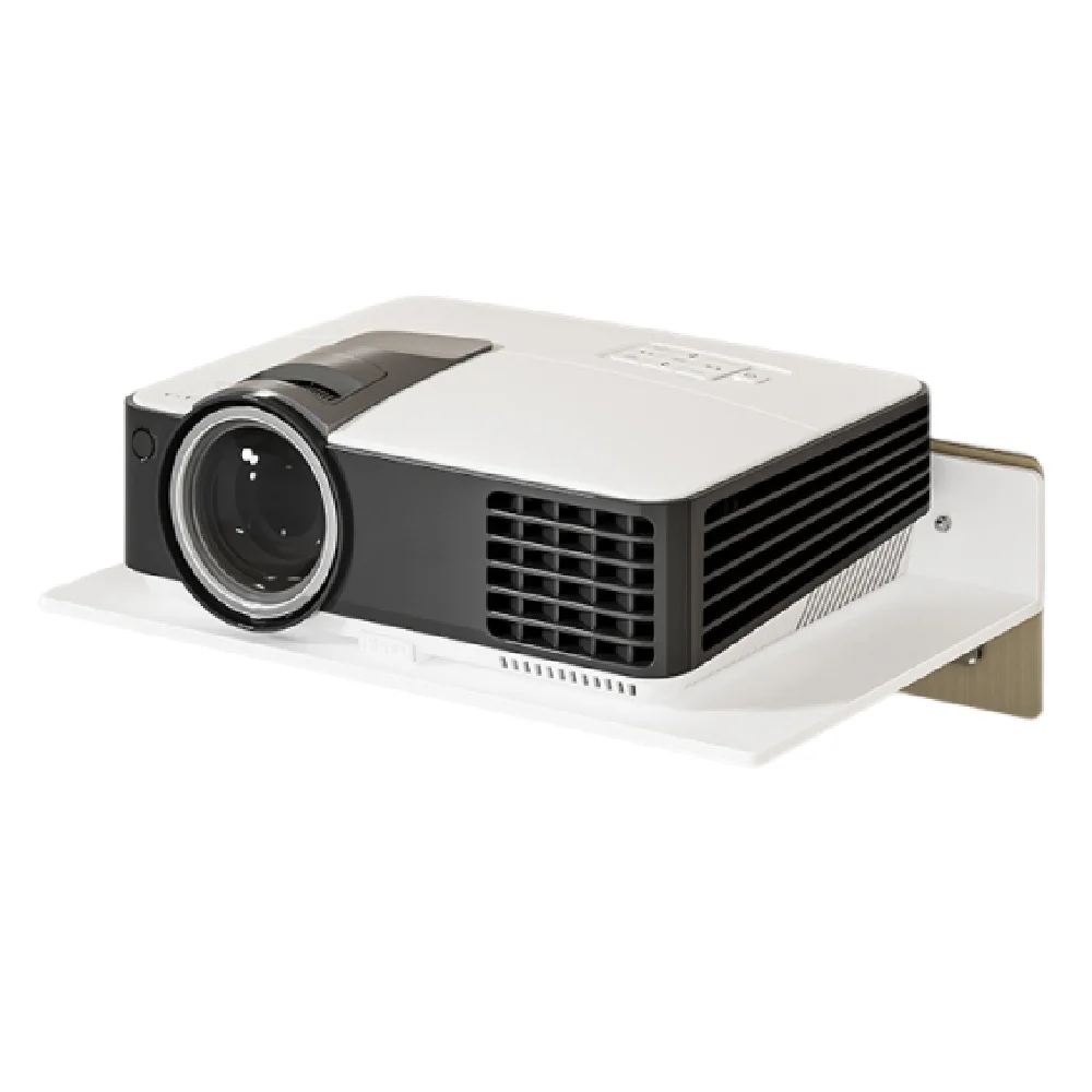 

Wall Mount Router Shelf Carbon Steel Space Saving Projector Storage Bracket Multifunctional Non Perforated Projector Holder