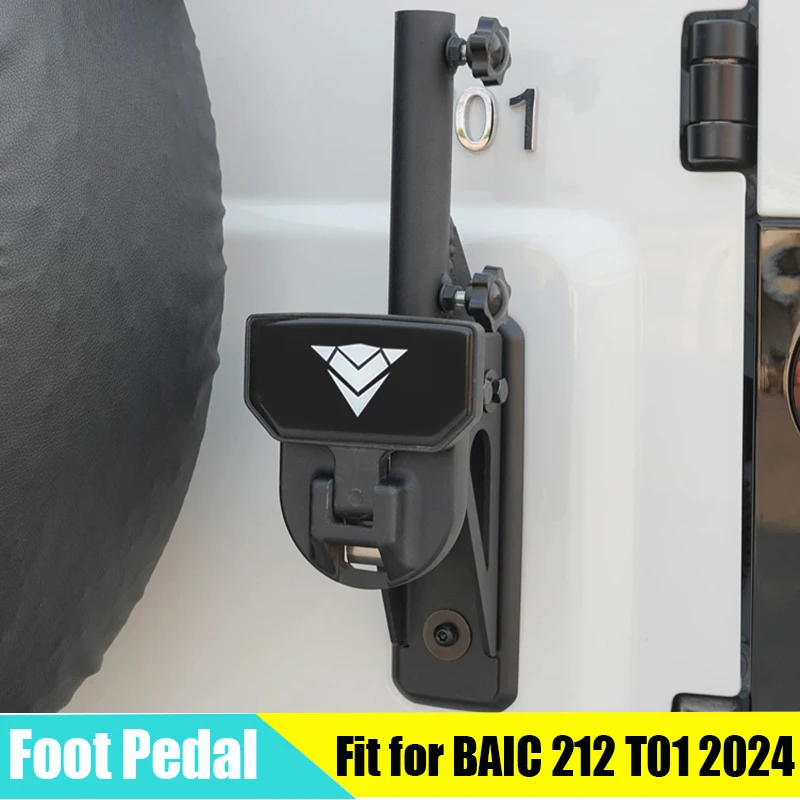 

Car Tailgate Flagpole Bracket Suitable for BAIC 212 T01 2024-2025 Modified Auto Folding Foot Pedal Bracket Desert Accessories