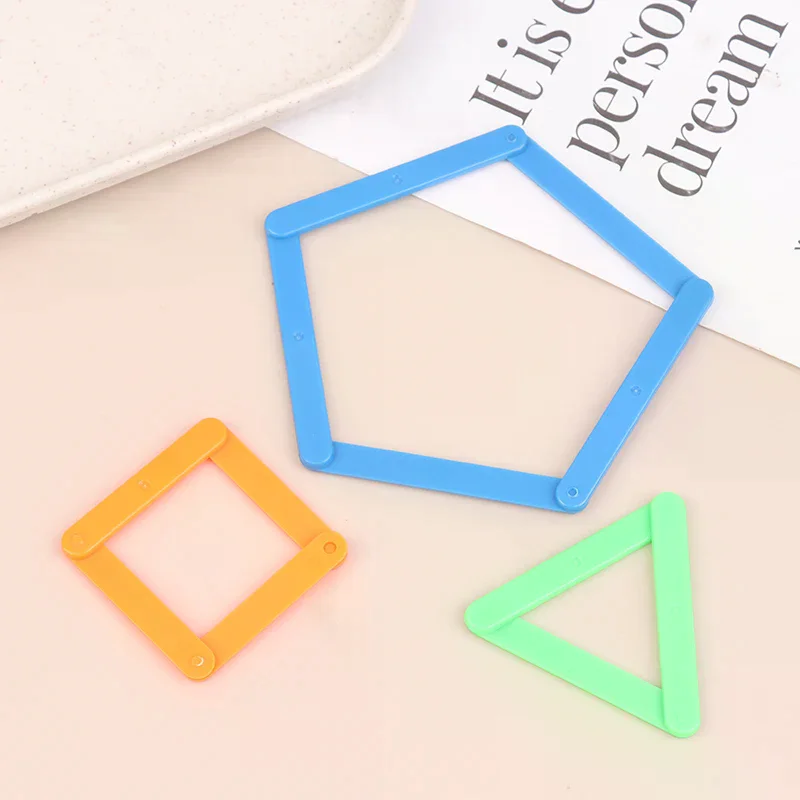 10/20/50 Stuks Kleurrijke Grijpende Veelhoek Bars Veelhoeken Hoek Leren Stok Montessori Wiskunde Leren Speelgoed Peuter geschenken