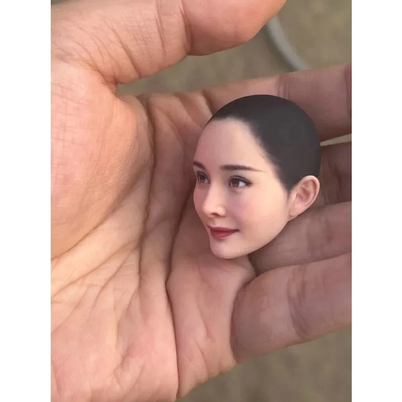 1/6 1/12 Schaal Chinese Actrice Yang Mi Head Sculpt Actiefiguren Hoofd Carving voor 12/6 ''Soldaat Tbl body Diy