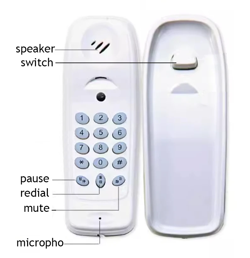 Mini téléphone portable à flash rouge, vert