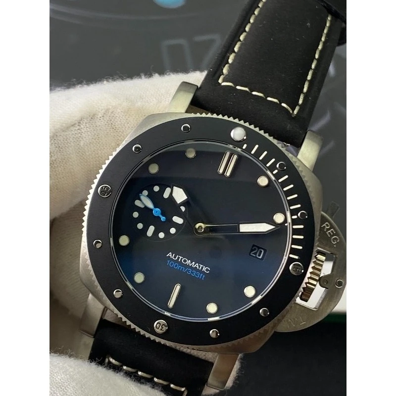 

Super Automatic Mechanical Men's Watch Stainless Steel Sapphire Swimming Outdoor Sports Leisure Fashion Luminous Black Circle