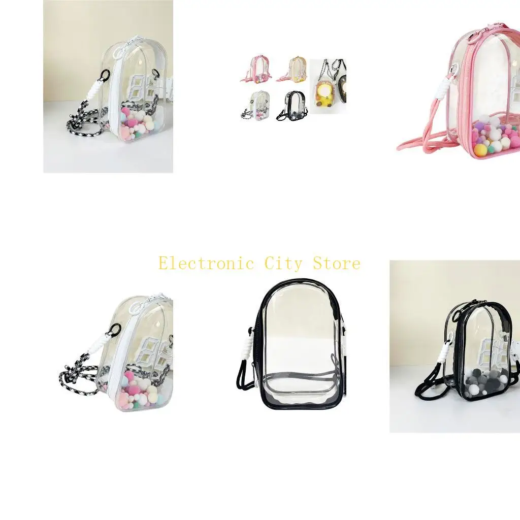 Borsa a tracolla a tracolla Clear Clear Pvc Pocchi