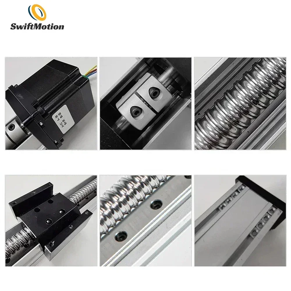 Single Rail Sealed Dustproof Ball Screw Slide Precision Linear Electric Screw Slide Transmission Cross Module Enclosed Gantry