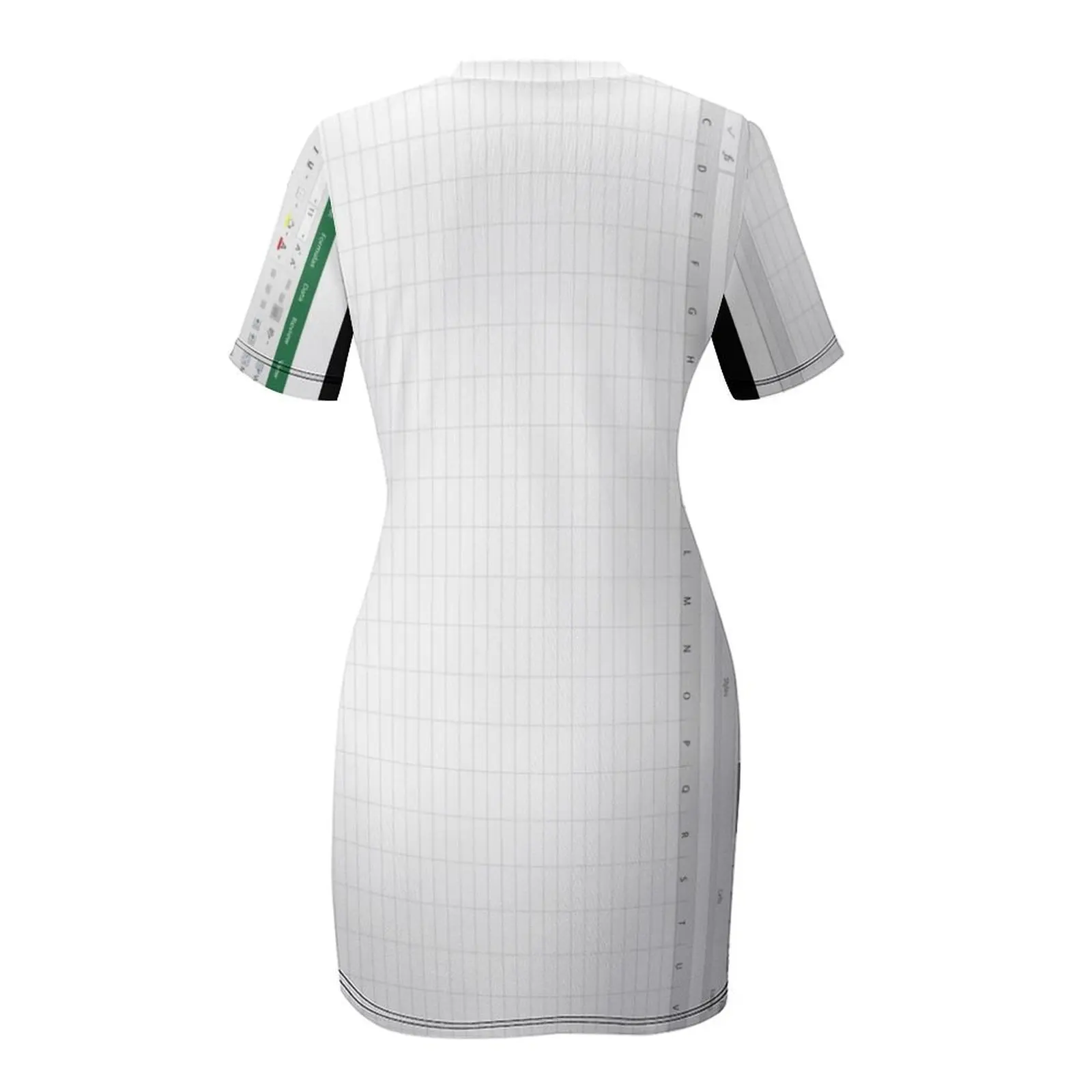 Excel Spreadsheet - Green Short Sleeved Dress summer clothes Woman clothes dress women summer 2025 Dress