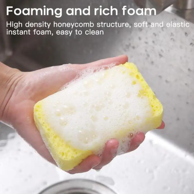 1pc Kitchen Wood Pulp Melamine Magic Sponge Eraser For Washing Dishes Cooktop Removes Rust Tableware Pan For Home Cleaning Tools