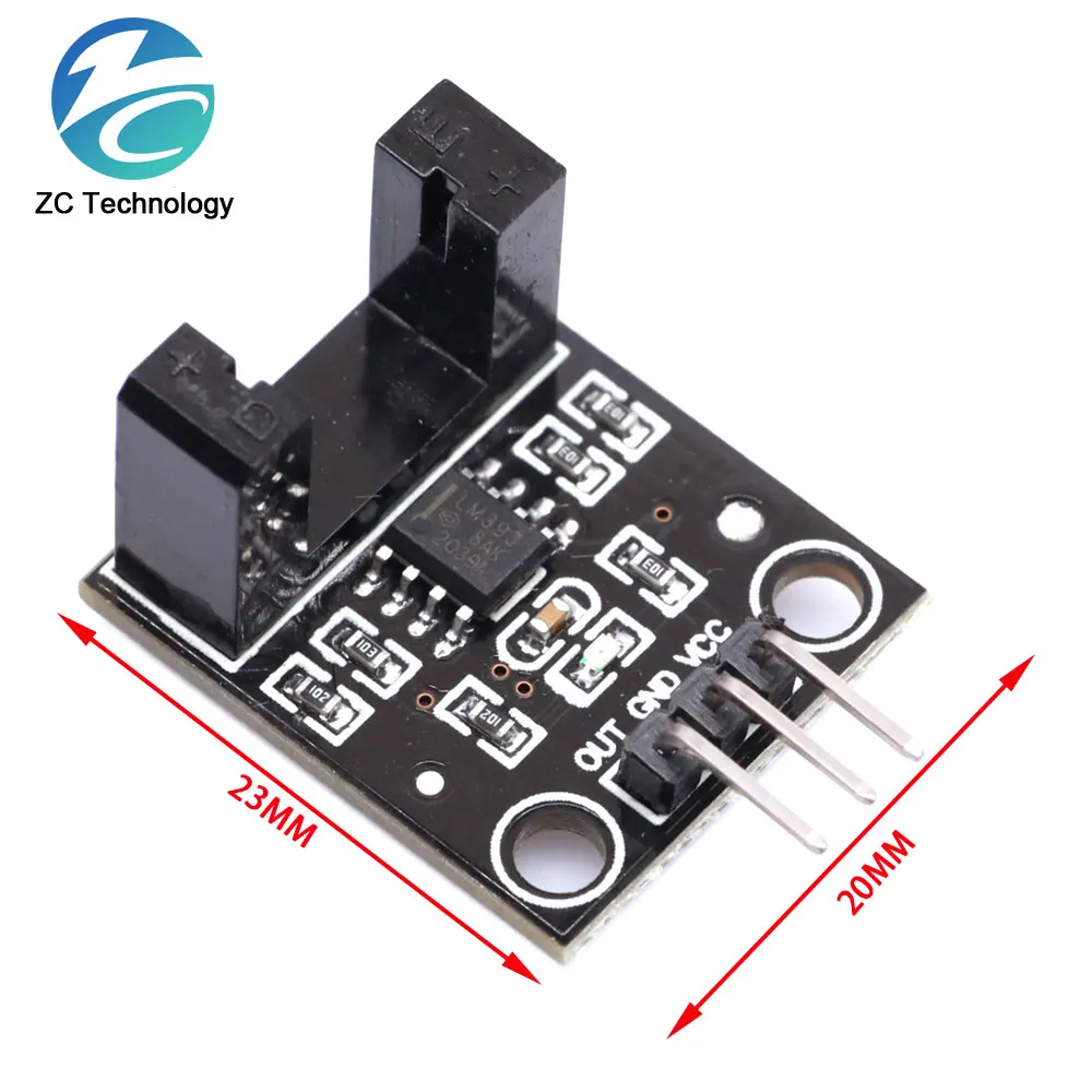 2Set Double Speed Measuring Sensor with Photoelectric Encoders Kit top For arduino Tacho Slot-type Optocoupler Counter Module