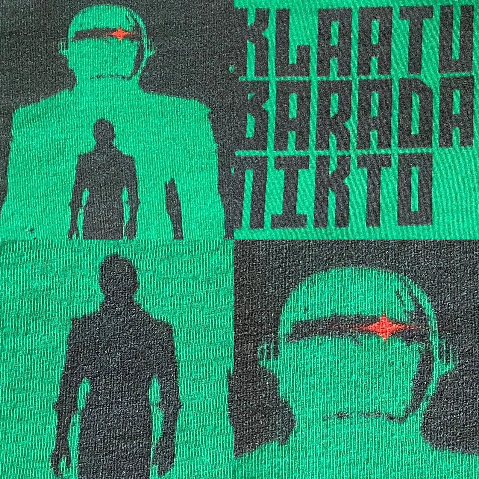 KLAATU BARRADA NIKTO Day The Earth Stood Still Sci Fi Movie T Shirt 2XL Preowned long or short sleeves