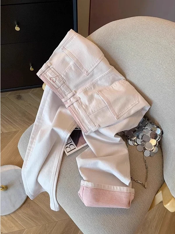 

Elegant Casual High Waist Wide Leg Jeans Loose Fit Versatile Slimming Fashionable Spring 2026 Design Sensation Jeans