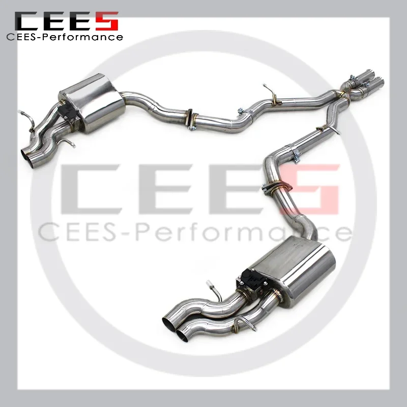 

CEES Stainless Steel Valvetronic Catback Exhaust Pipe Fit Mercedes-Benz S63 AMG W222 5.5T 4Door 2014+Racing Performance Exhaust