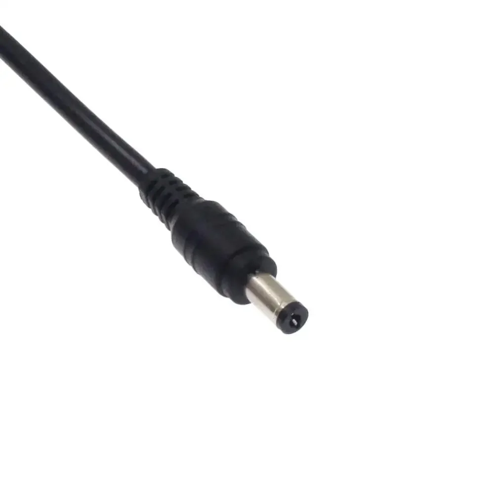 10A DC 5.5 x 2.1mm to 5.5 x 2.1mm Male and Male CCTV Adapter Connector Power Plug Cable Power Extension Cords 0.5m/1.5m 18AWG