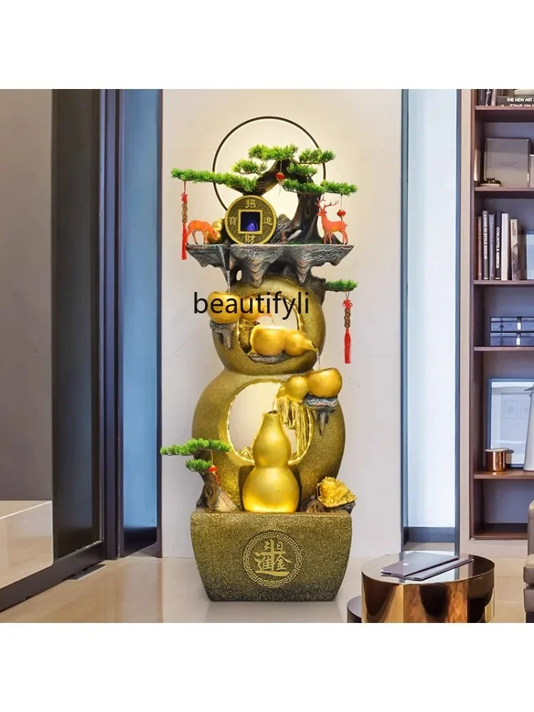 Chinese Gourd Decoration Rockery Landscape Furnishing Articles Circulating Water Fish Tank Office Home Gifts home accessories