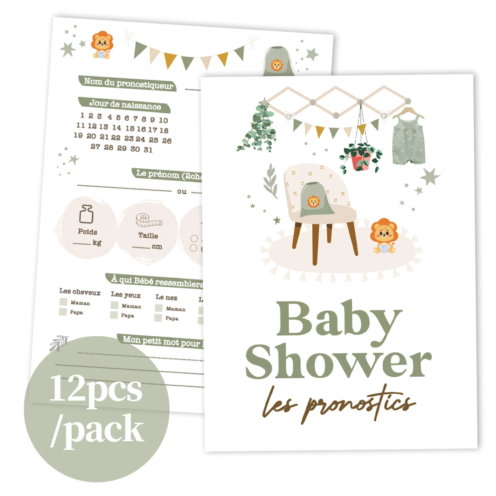 

12 карточек предсказаний для детской вечеринки, игра с раскрыванием пола, предсказание для мальчиков и девочек, товары для детских вечеринок, памятные вещи для беременных