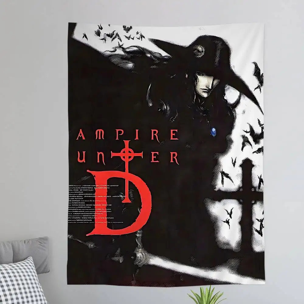 Vampire Hunter D Classic Printed Large Wall Tapestry Cheap Hippie Wall Hanging Bohemian Wall Tapestries Mandala Home Decor