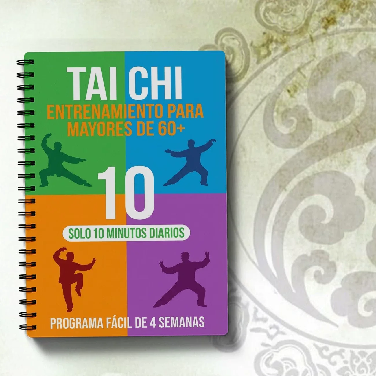 Spanish Version Tai Chi Wellness Journal & Fitness Planner Notebook Track Tai Chi Practice Exercise Book