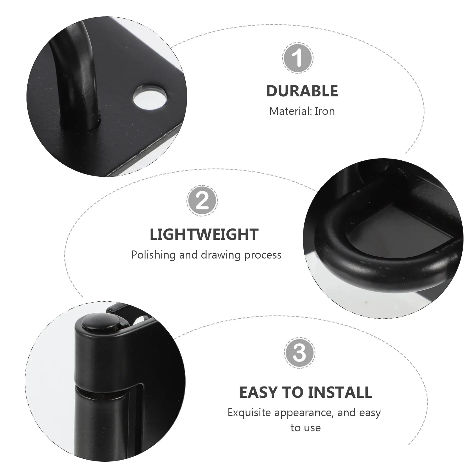 

2pcs Durable Stainless Steel Door Lock Hasp Latch Padlock Right Angle Cabinet Furniture Safety Security Hardware