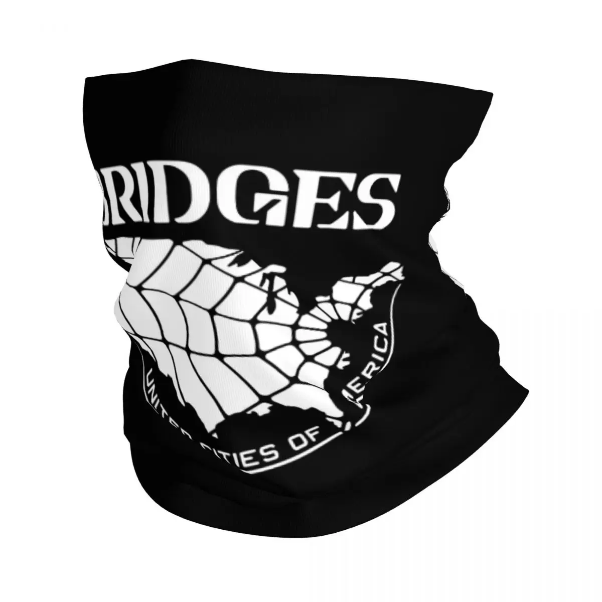 Bridges Company Bandana Winter Neck Warmer Women Windproof Wrap Face Scarf for Ski Death Stranding Action Game Gaiter Headband