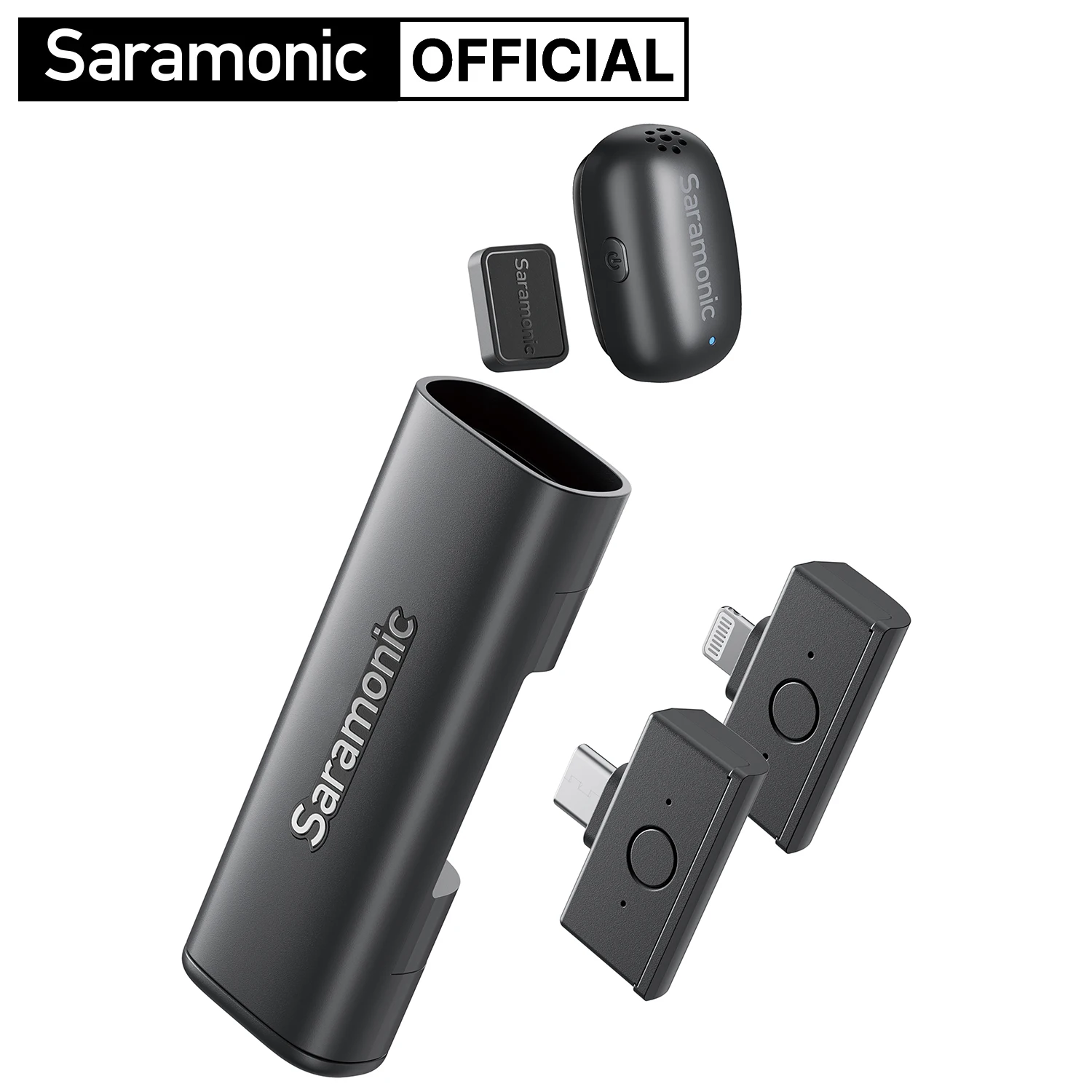

Saramonic Air SE Wireless Lavalier Microphone Handheld Lapel Mic for iPhone 15 & Android Smartphone Camera Vlog YouTube AI-Power