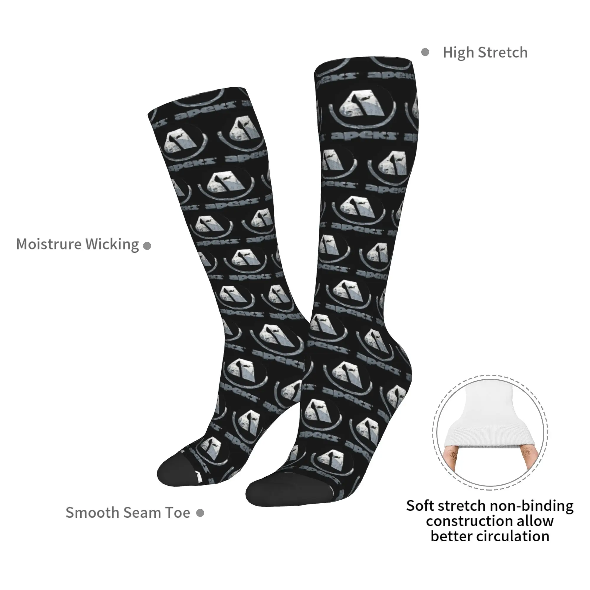 All Seasons Crew Kousen A voor Apeks Essential Sokken Hip Hop Lange Sokken Accessoires voor Heren Dames Verjaardagscadeau